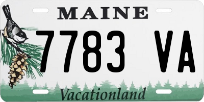 ME license plate 7783VA