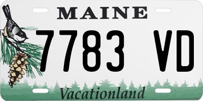ME license plate 7783VD