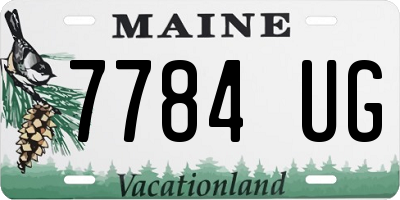 ME license plate 7784UG