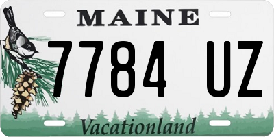 ME license plate 7784UZ