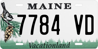 ME license plate 7784VD