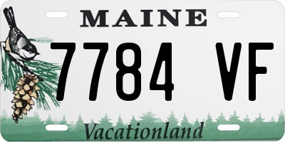 ME license plate 7784VF