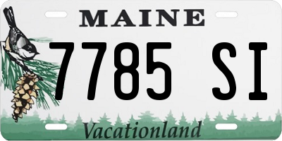 ME license plate 7785SI