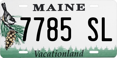 ME license plate 7785SL