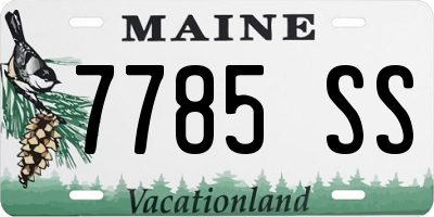ME license plate 7785SS