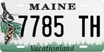 ME license plate 7785TH