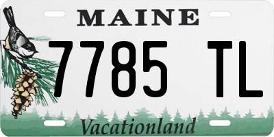 ME license plate 7785TL