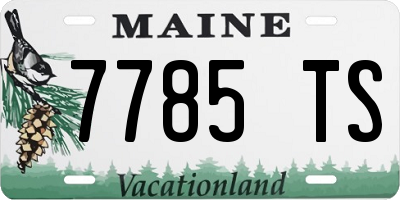 ME license plate 7785TS