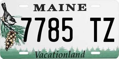ME license plate 7785TZ