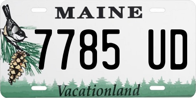 ME license plate 7785UD