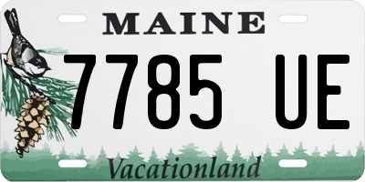 ME license plate 7785UE