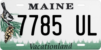 ME license plate 7785UL
