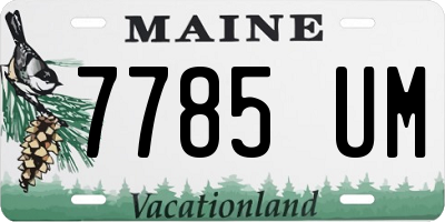 ME license plate 7785UM