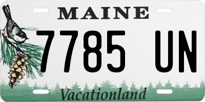ME license plate 7785UN