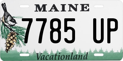 ME license plate 7785UP