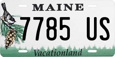 ME license plate 7785US
