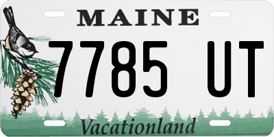 ME license plate 7785UT