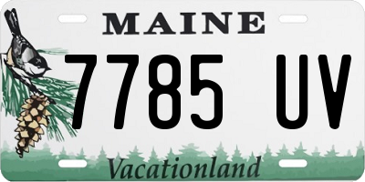 ME license plate 7785UV