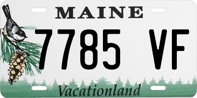 ME license plate 7785VF