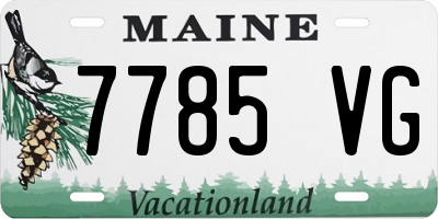 ME license plate 7785VG