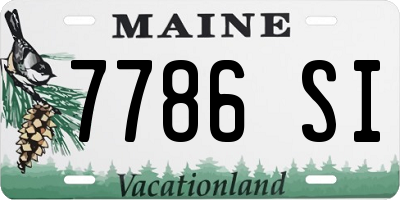ME license plate 7786SI