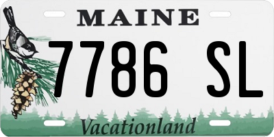 ME license plate 7786SL