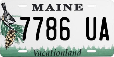 ME license plate 7786UA