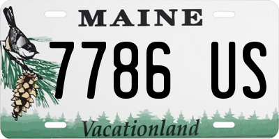 ME license plate 7786US