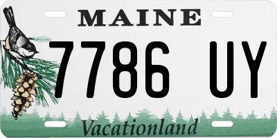 ME license plate 7786UY