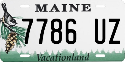 ME license plate 7786UZ