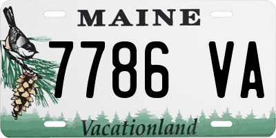 ME license plate 7786VA