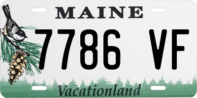 ME license plate 7786VF