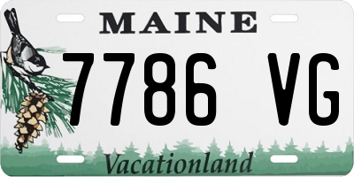 ME license plate 7786VG