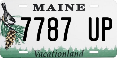 ME license plate 7787UP