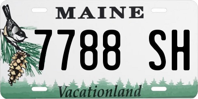 ME license plate 7788SH