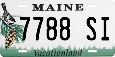 ME license plate 7788SI