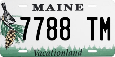 ME license plate 7788TM