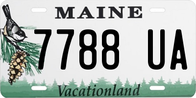 ME license plate 7788UA