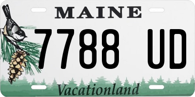 ME license plate 7788UD