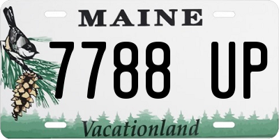 ME license plate 7788UP
