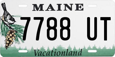 ME license plate 7788UT