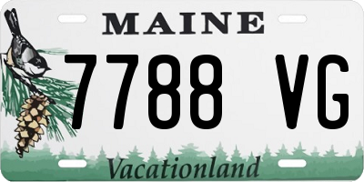 ME license plate 7788VG