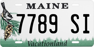 ME license plate 7789SI
