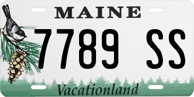ME license plate 7789SS