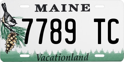 ME license plate 7789TC
