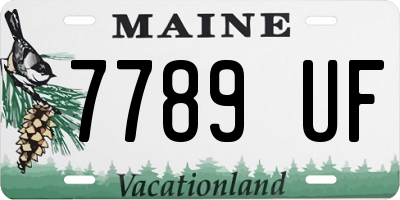 ME license plate 7789UF