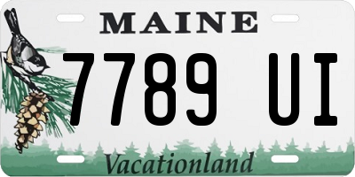 ME license plate 7789UI