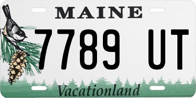 ME license plate 7789UT