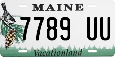 ME license plate 7789UU