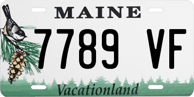 ME license plate 7789VF